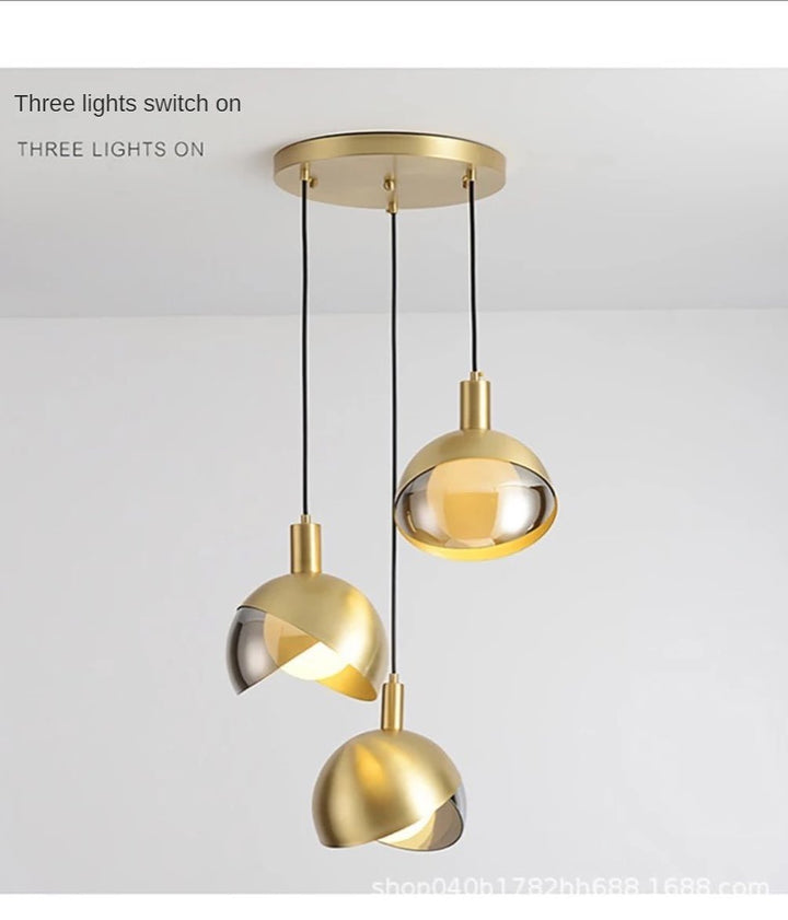 Brass Pendant Light Set