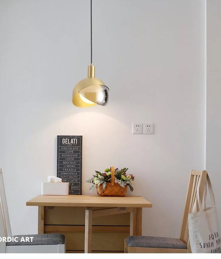 Brass Pendant Light Set