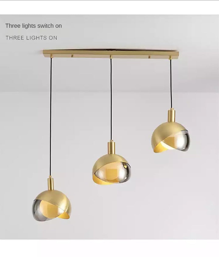 Brass Pendant Light Set