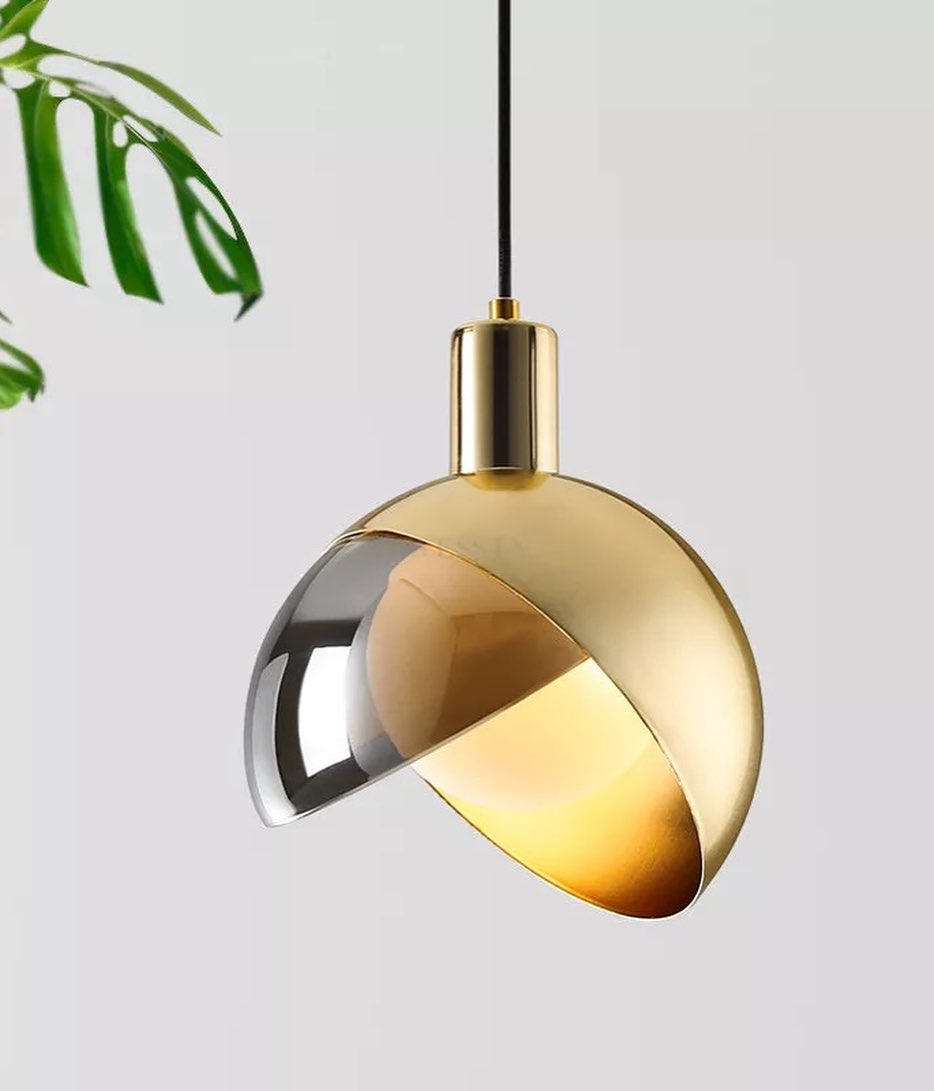 Brass Pendant Light Set