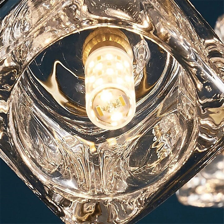 Modern Crystal Burst Chandelier