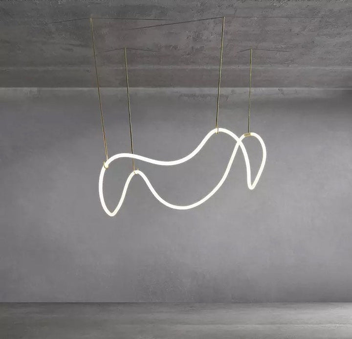 Artistic Wavy Pendant Light