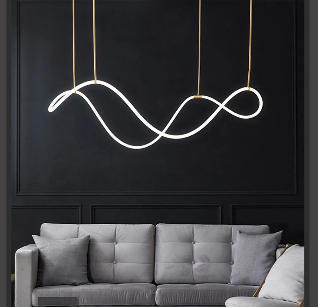 Artistic Wavy Pendant Light