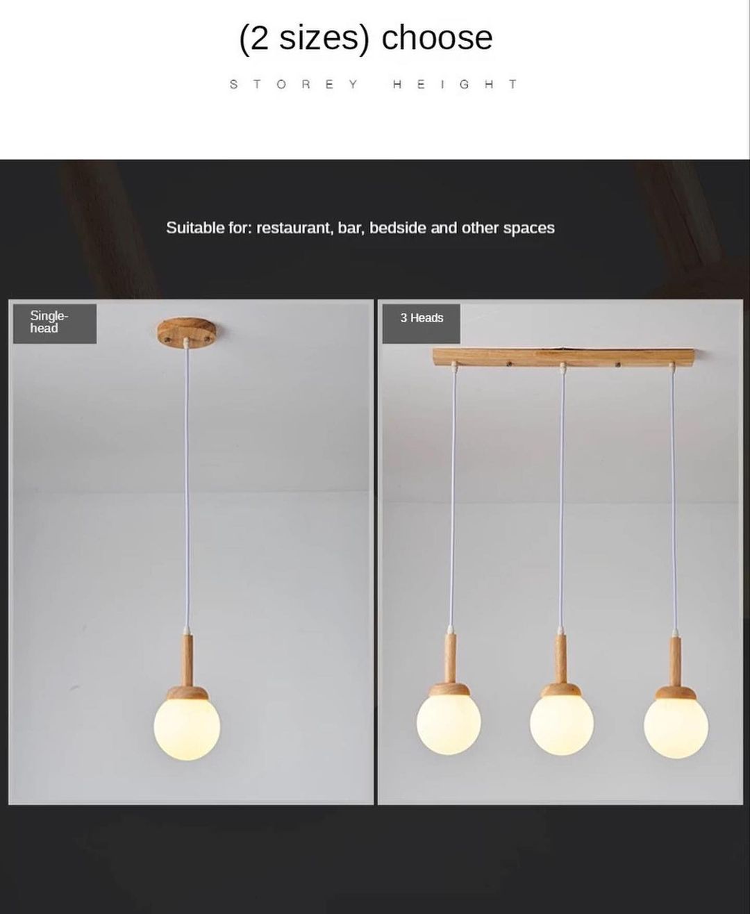 Natural Wooden Pendant Lamp