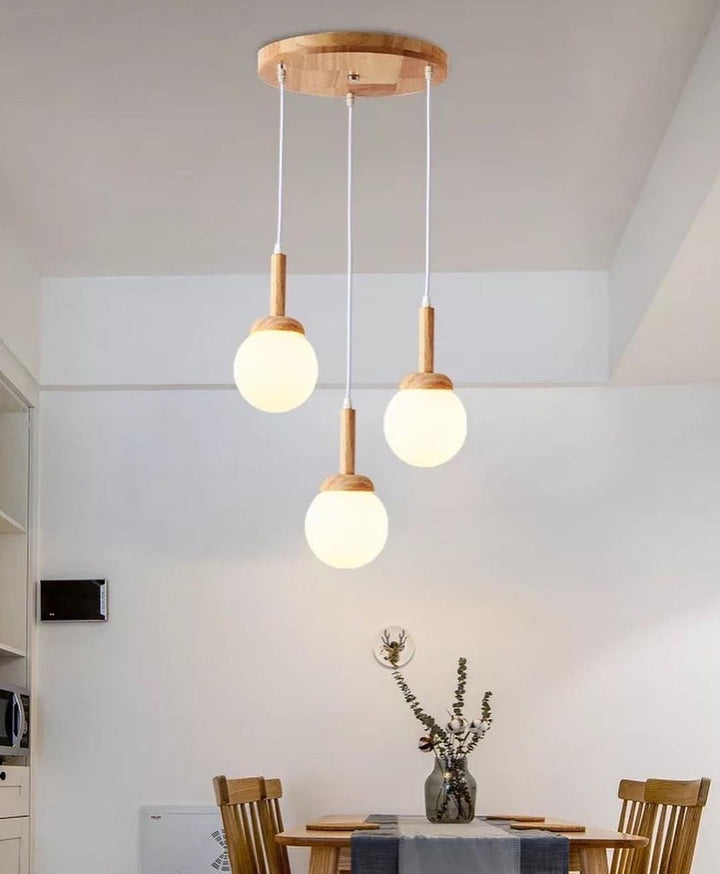 Natural Wooden Pendant Lamp