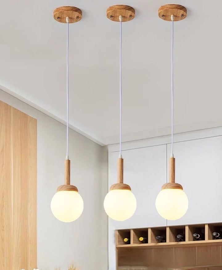 Natural Wooden Pendant Lamp