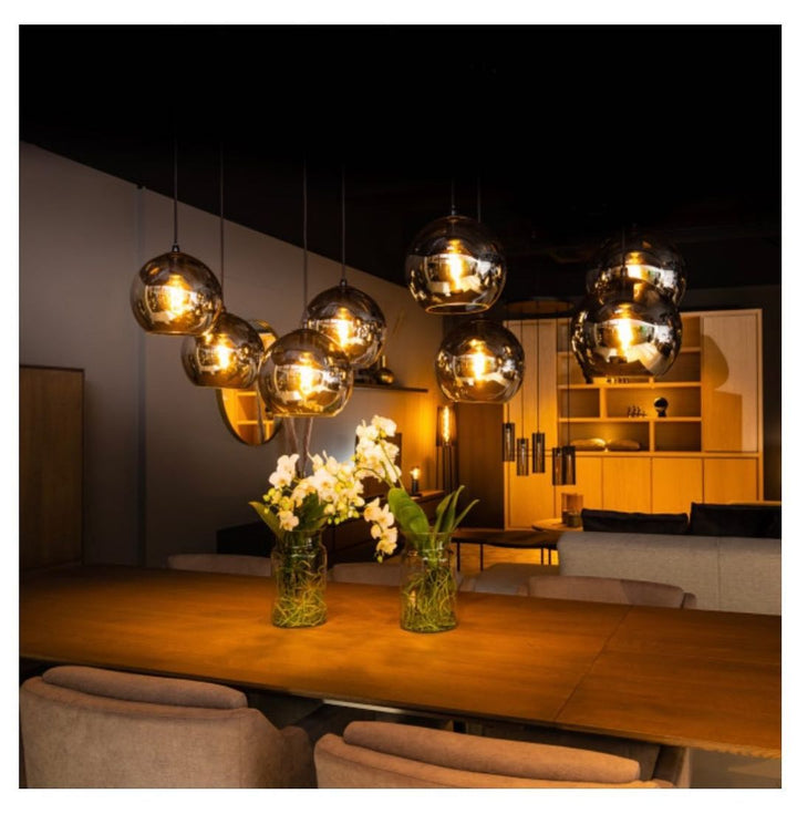 Modern Glass Globe Pendant Light