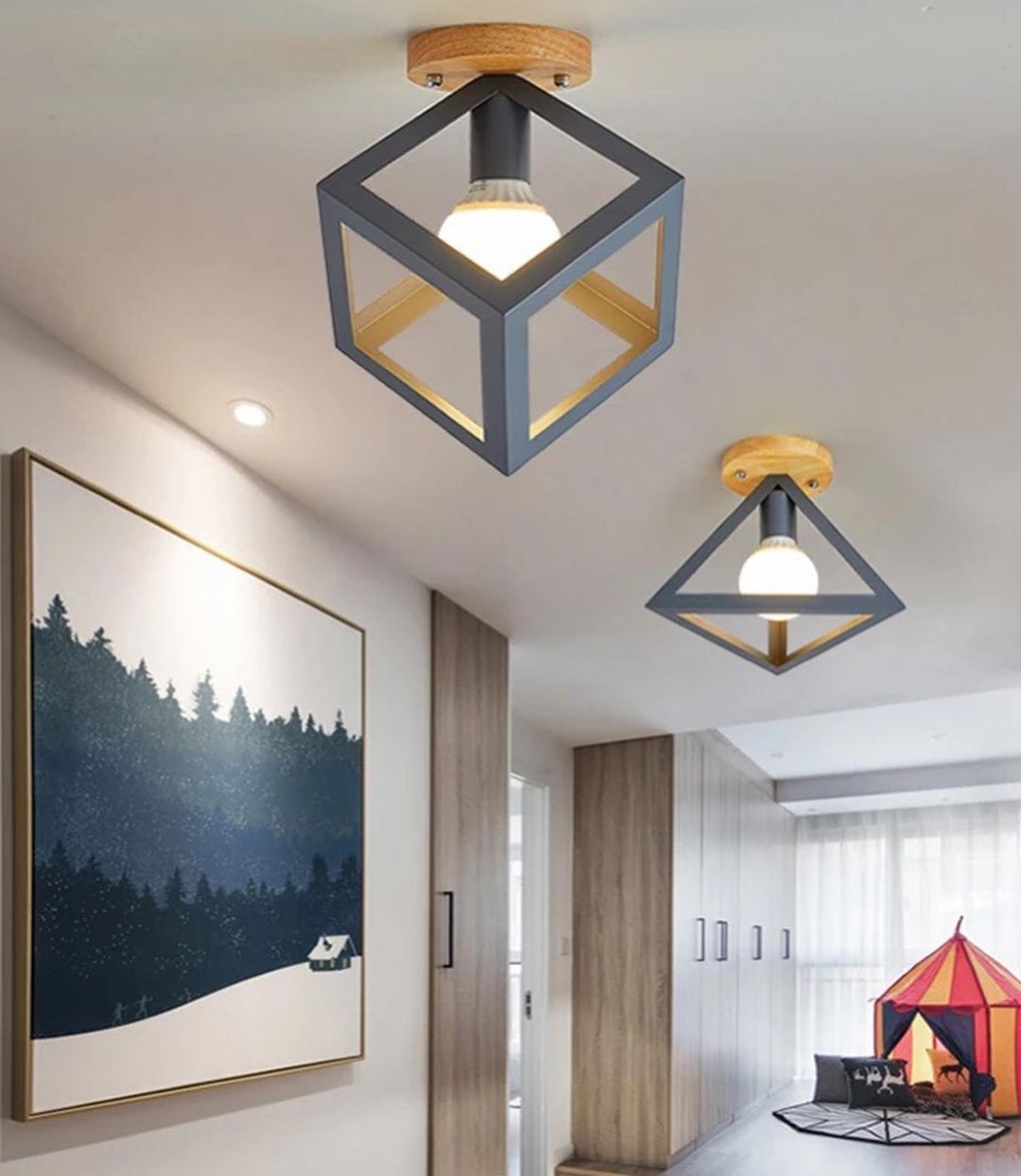 Geometric Ceiling Light