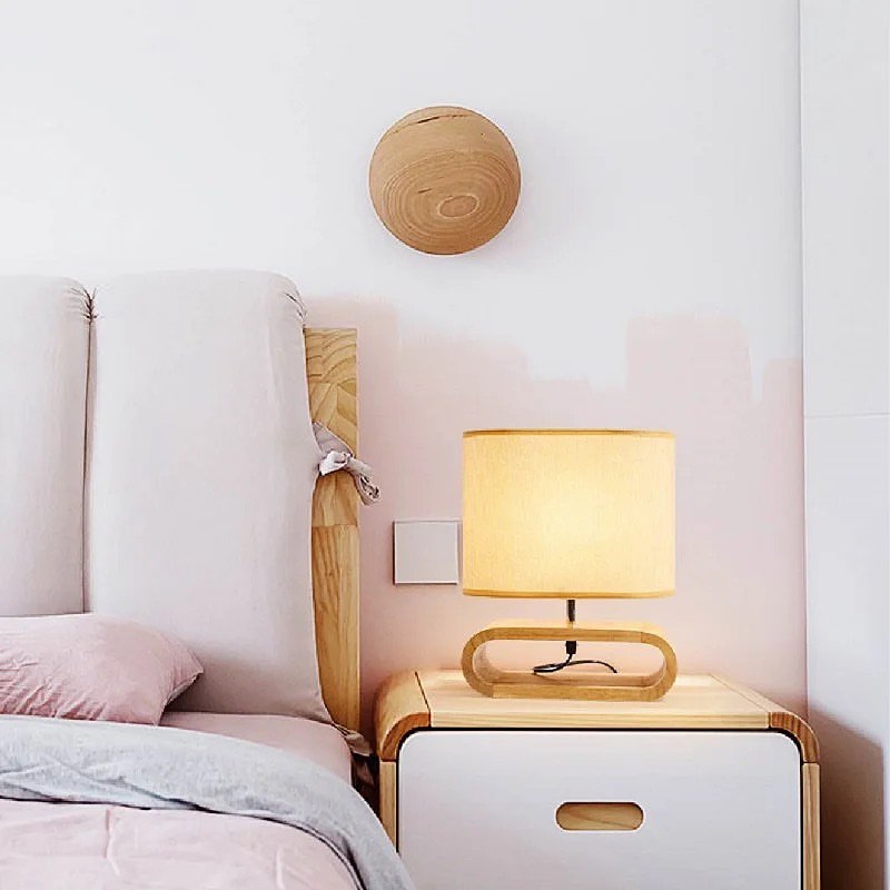 Contemporary Wooden Table Lamp