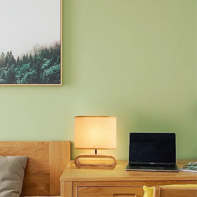 Contemporary Wooden Table Lamp