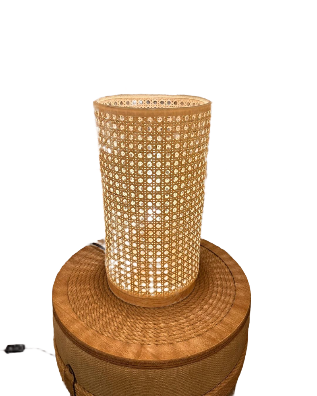 Bohemian Rattan Table Lamp