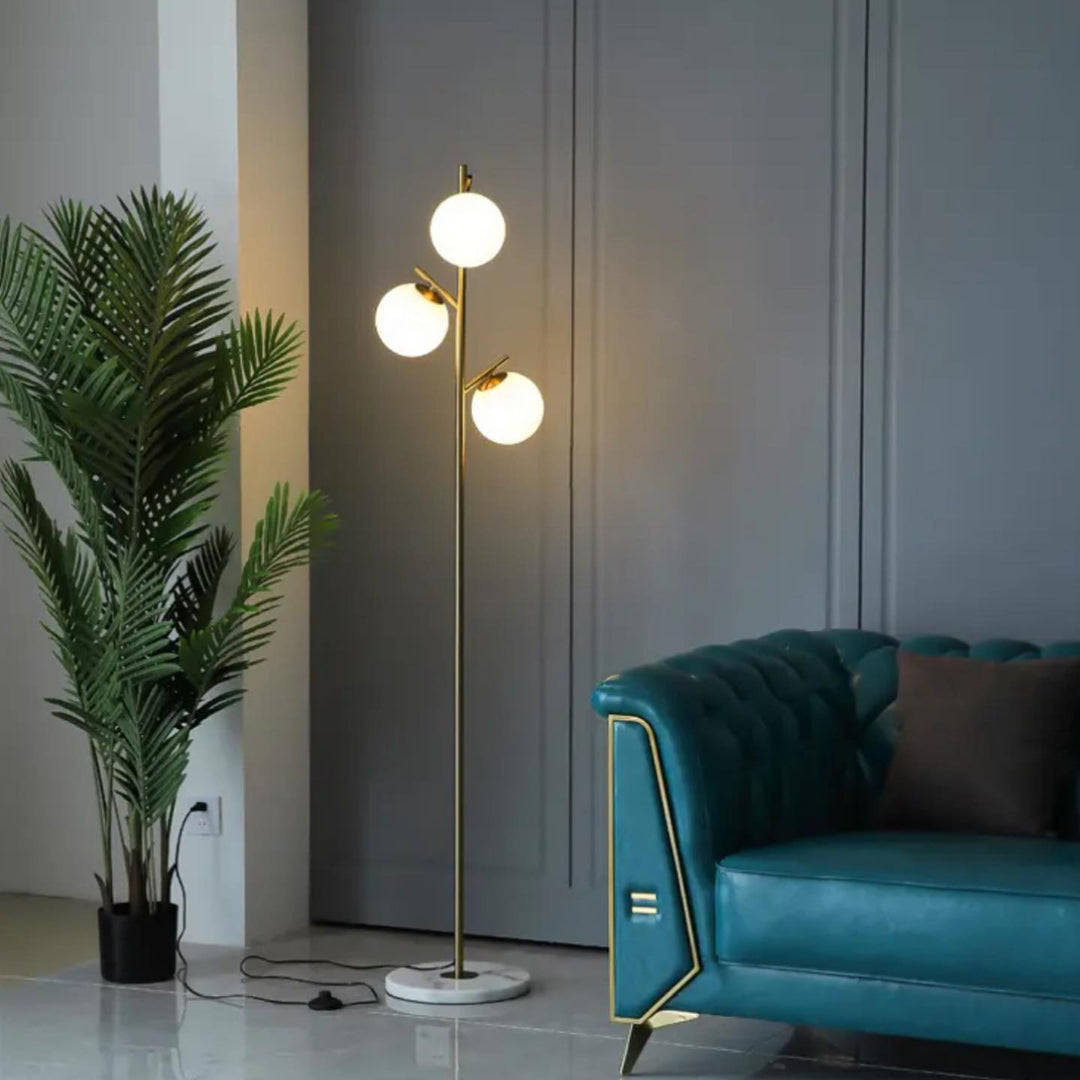 Modern Floor Lamp with Spherical Lights