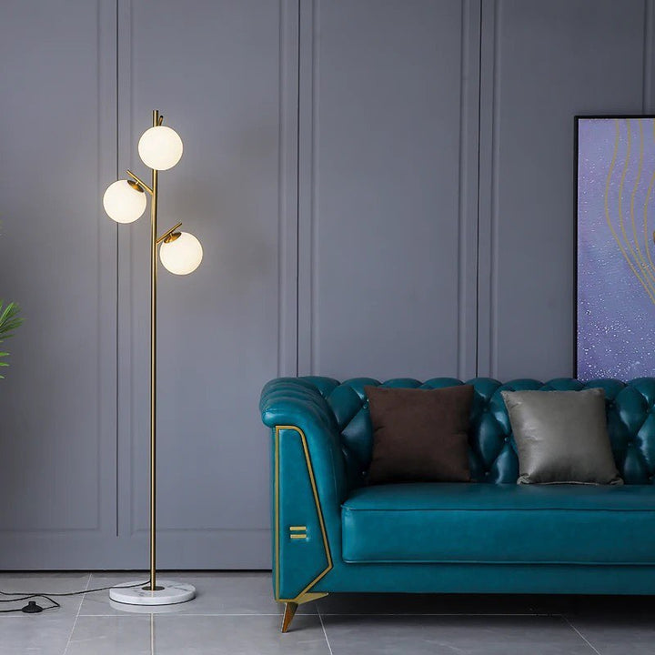 Modern Floor Lamp with Spherical Lights