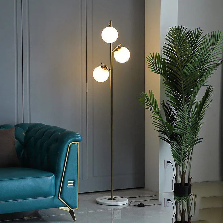 Modern Floor Lamp with Spherical Lights