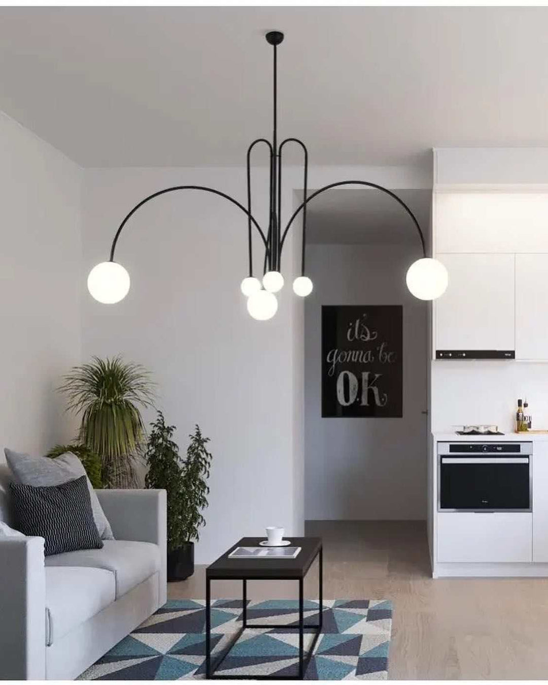 Modern Dining Room ChandelierModern Dining Room ChandelierSleek and modern dining room chandelier with spherical globes, perfect for contemporary interiors.ChandeliersWadi Home