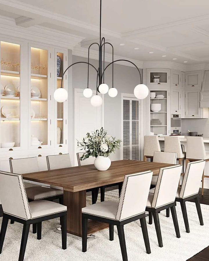 Modern Dining Room ChandelierModern Dining Room ChandelierSleek and modern dining room chandelier with spherical globes, perfect for contemporary interiors.ChandeliersWadi Home