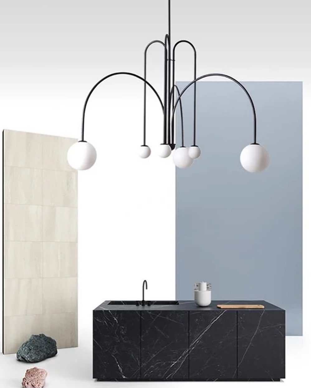 Modern Dining Room ChandelierModern Dining Room ChandelierSleek and modern dining room chandelier with spherical globes, perfect for contemporary interiors.ChandeliersWadi Home