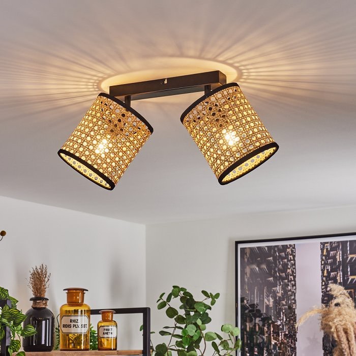 Cane Shade Ceiling Light