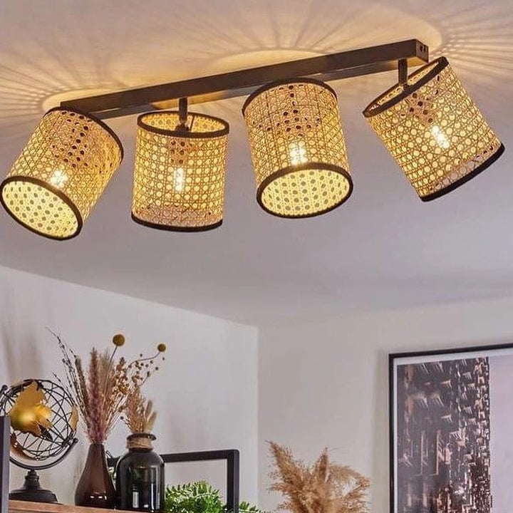 Cane Shade Ceiling Light