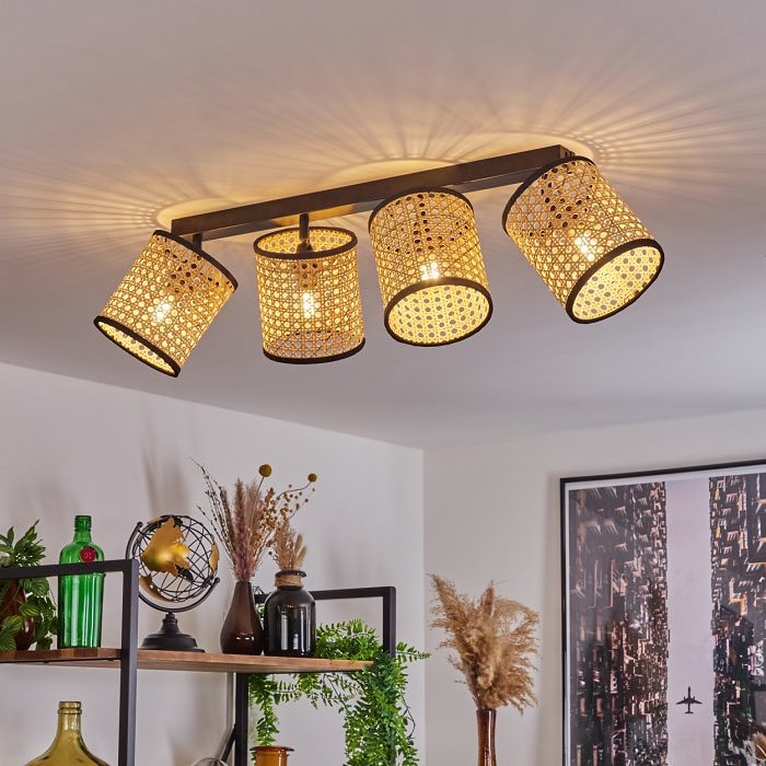 Cane Shade Ceiling Light