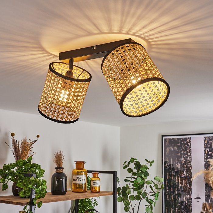 Cane Shade Ceiling Light