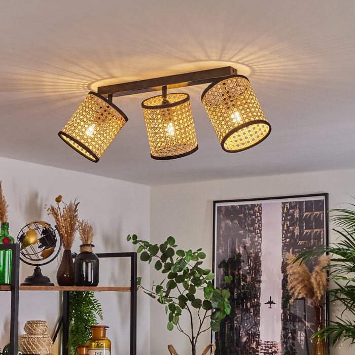 Cane Shade Ceiling Light