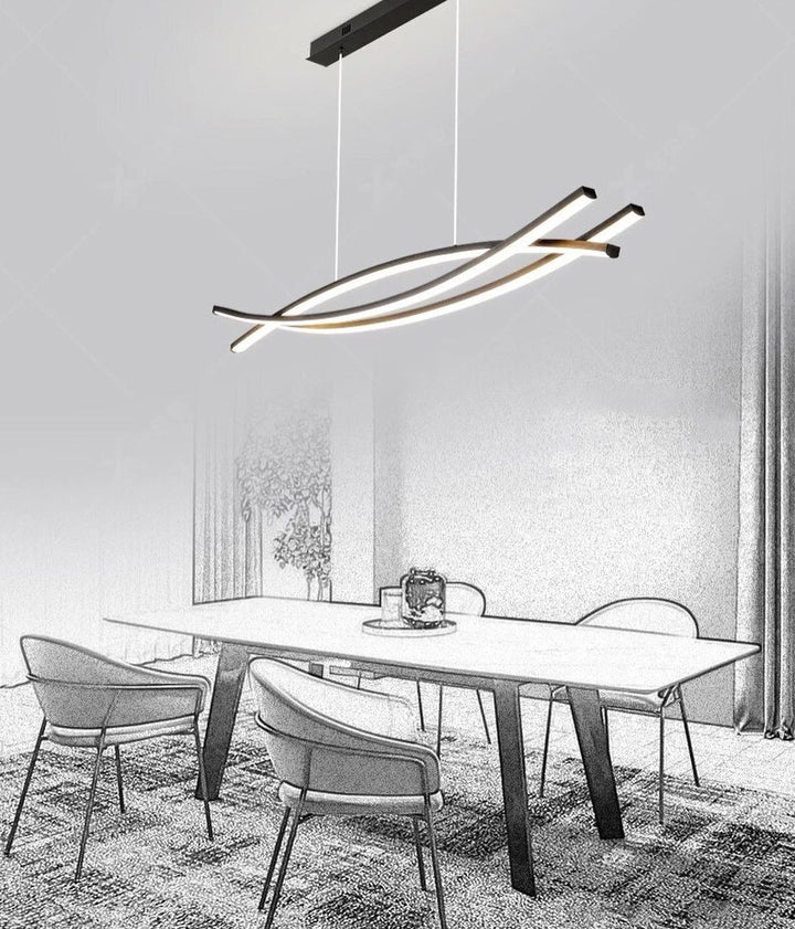 Modern Curved Pendant Lamp