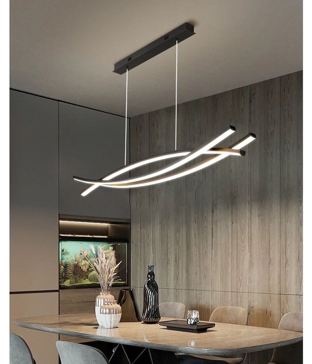 Modern Curved Pendant Lamp