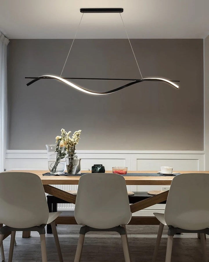 Wave Shaped LED Pendant Light