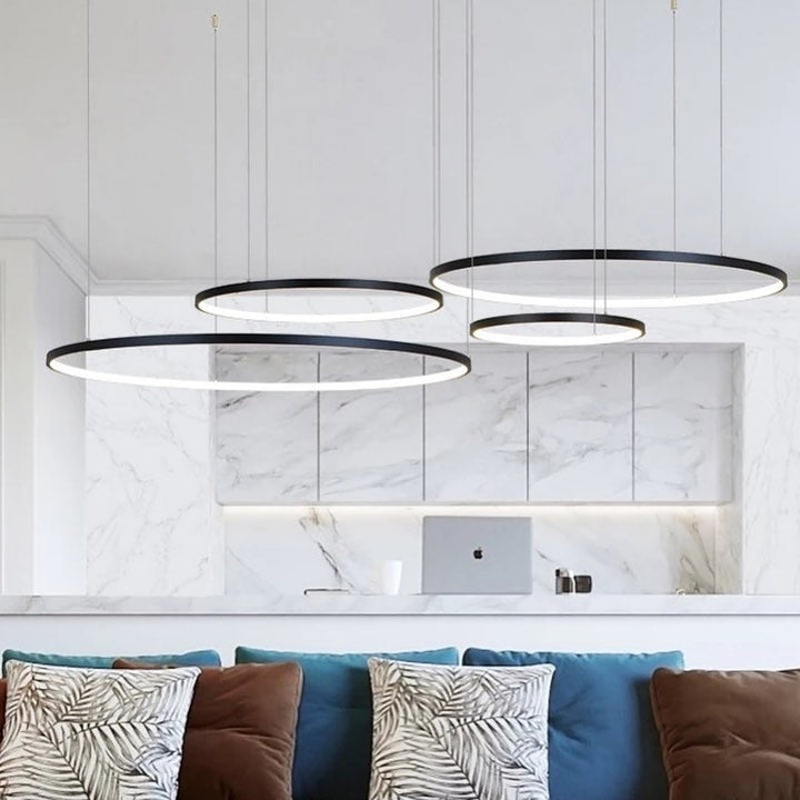 Circular LED Ring Pendant Light