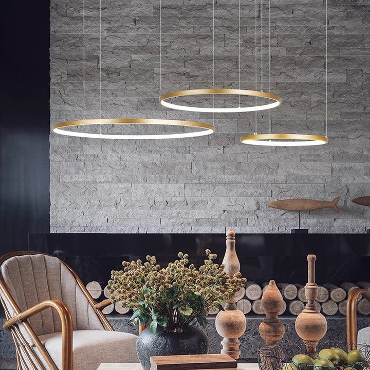 Circular LED Ring Pendant Light