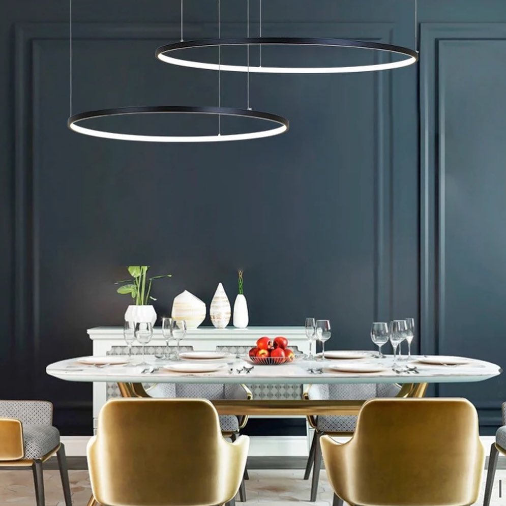 Circular LED Ring Pendant Light