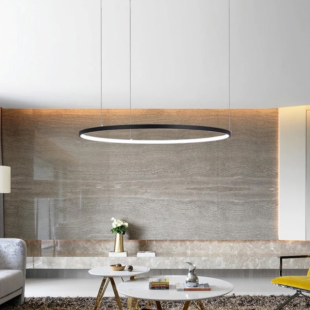 Circular LED Ring Pendant Light