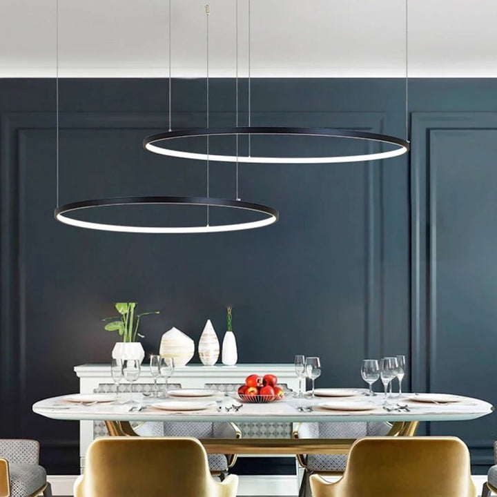 Circular LED Ring Pendant Light