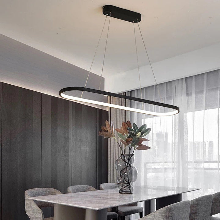 Modern LED Oval Pendant Light