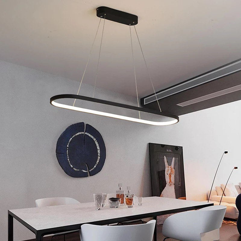 Modern LED Oval Pendant Light