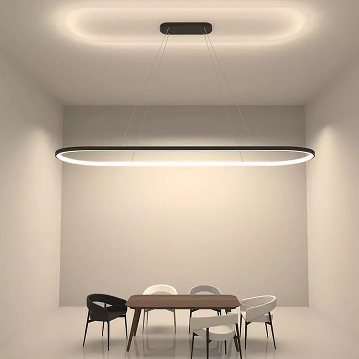 Modern LED Oval Pendant Light