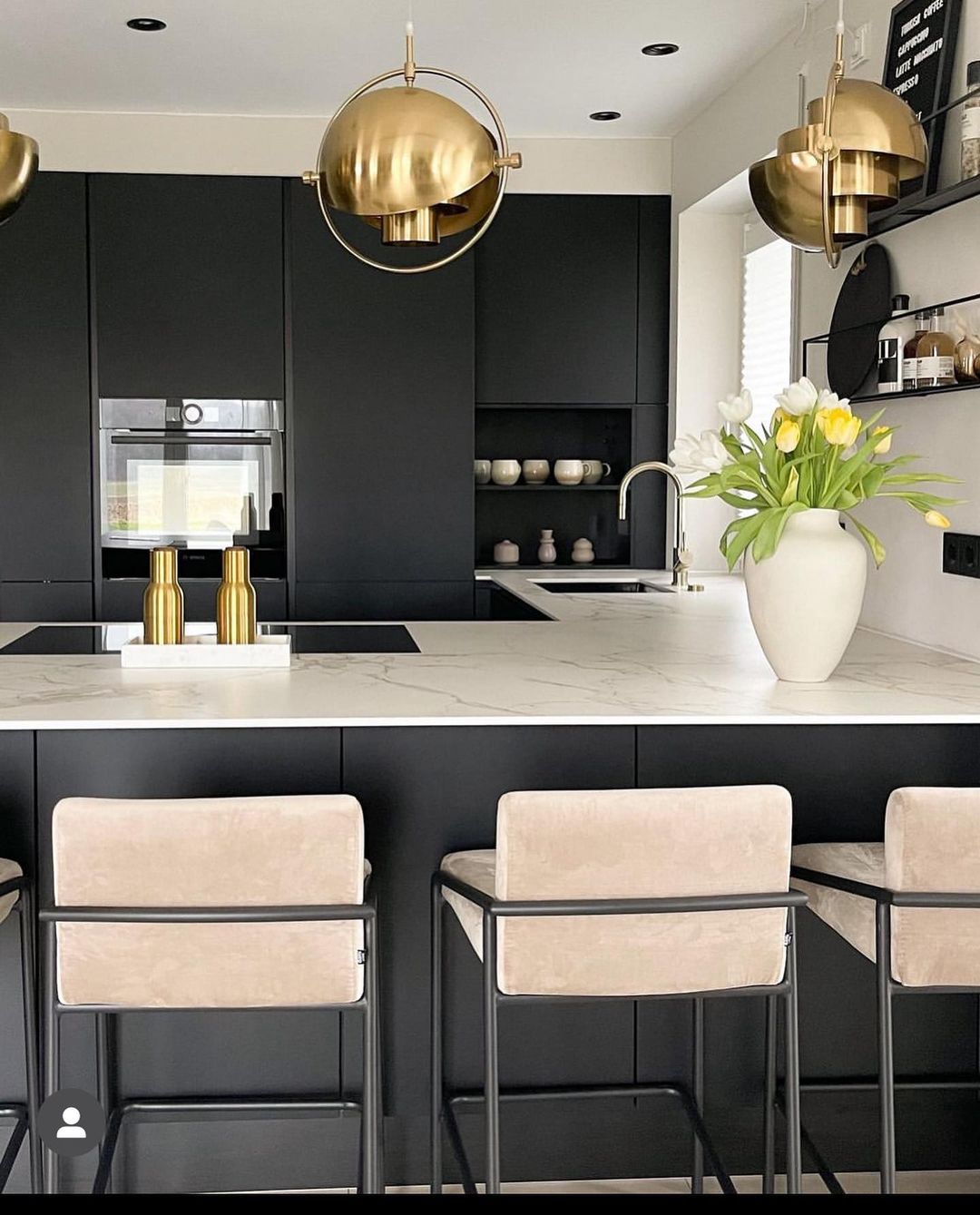 Modern Brass Pendant Light for Kitchen Island