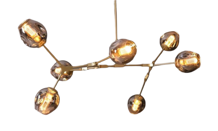 Modern Glass Globe Chandelier for Dining Room