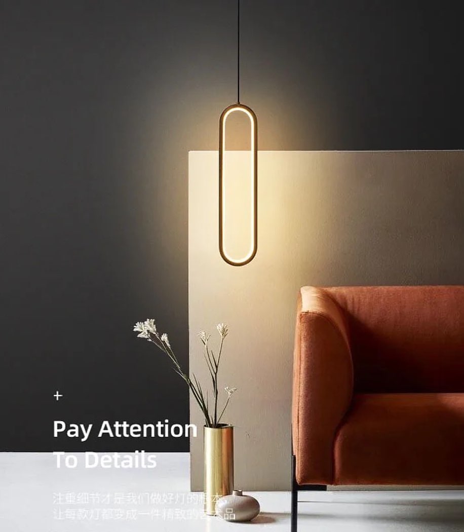 Modern LED Pendant Light for Bedroom