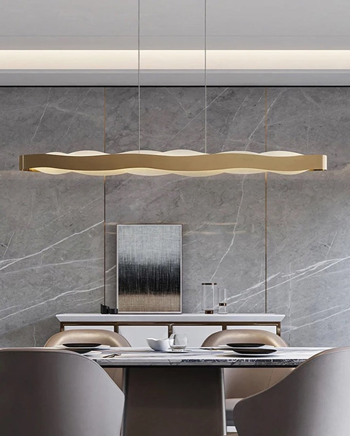 Wave Gold Pendant Light