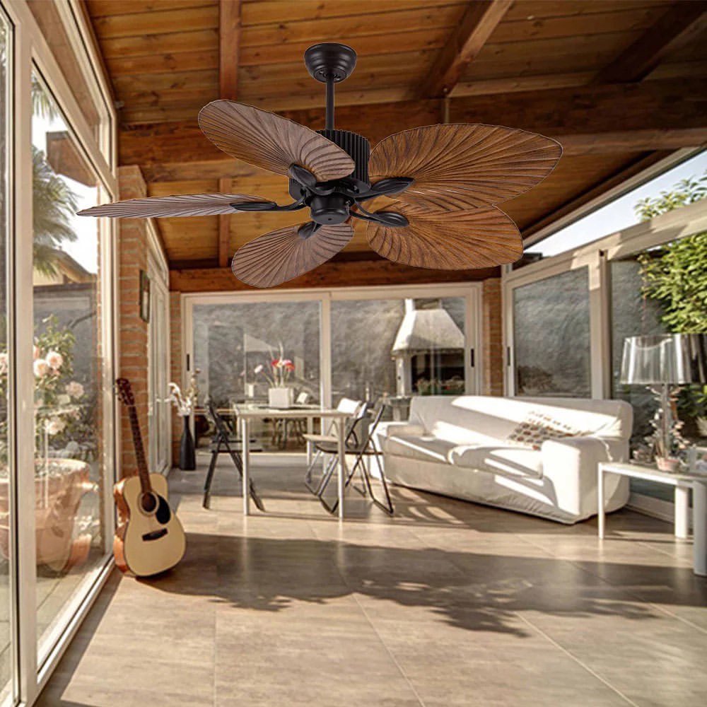 Tropical Wooden Ceiling Fan