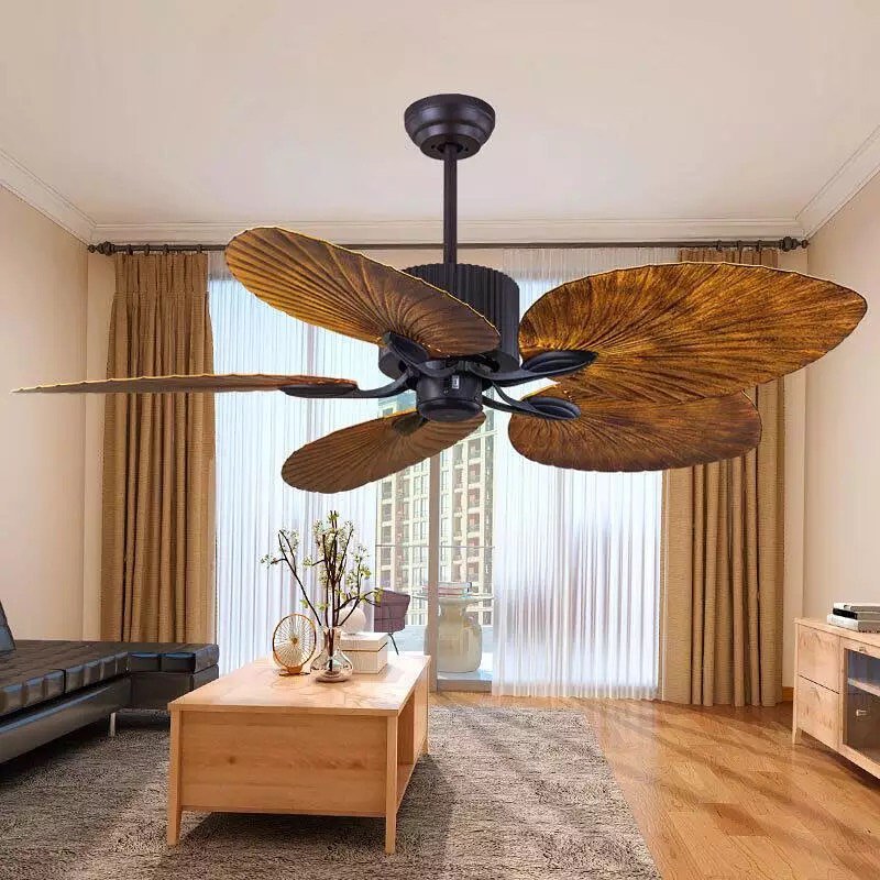 Tropical Wooden Ceiling Fan