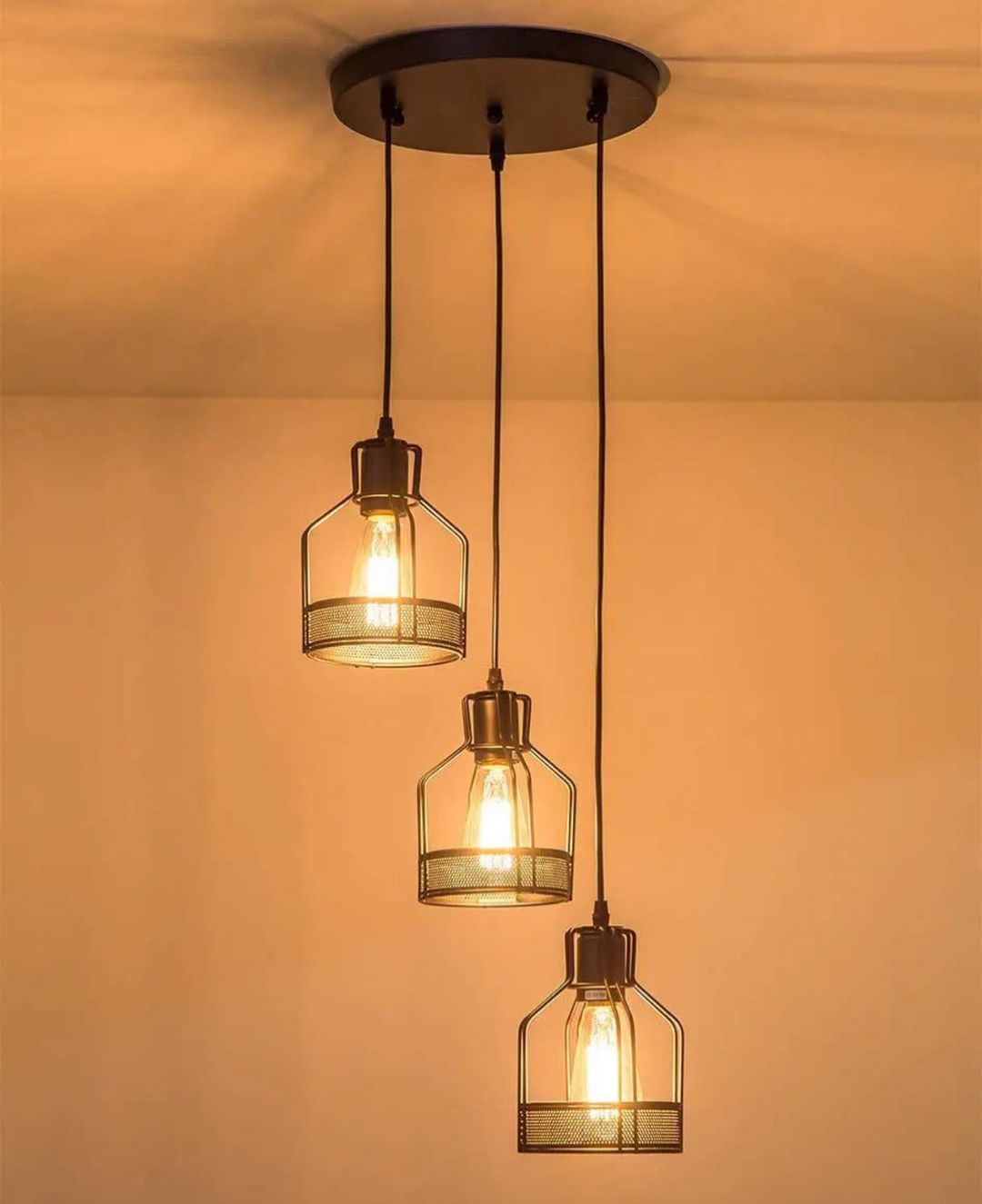 Vintage Cage Pendant Lights