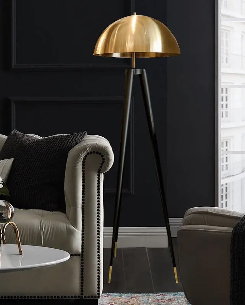 Elegant Tripod Floor Lamp