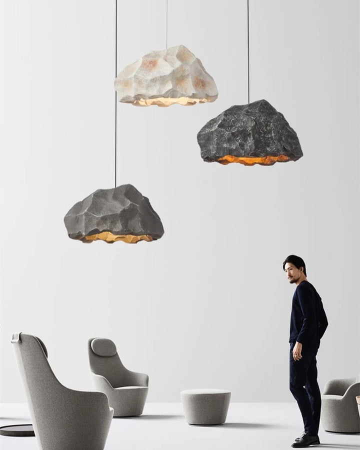 Rock-Inspired Pendant Lights