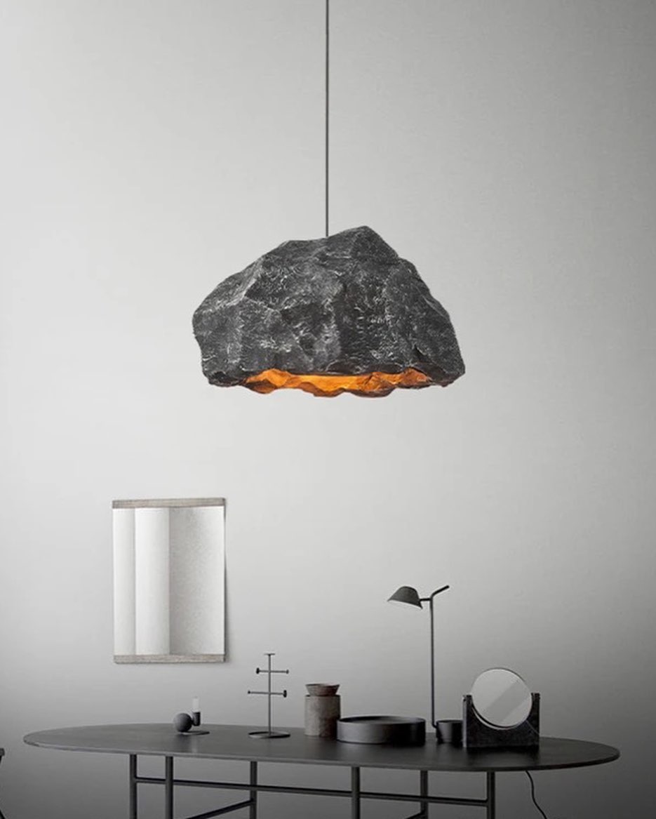 Rock-Inspired Pendant Lights