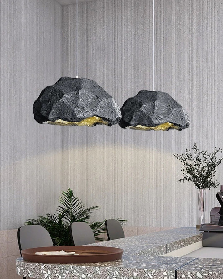 Rock-Inspired Pendant Lights