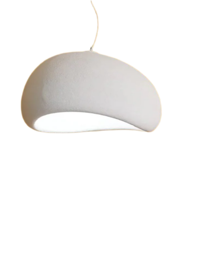 Abstract White Ceramic Pendant Light