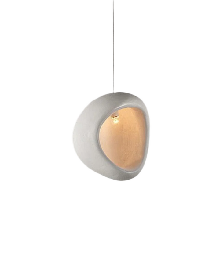 Abstract White Ceramic Pendant Light